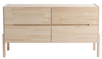 Kiteen Lennu senkki 158x36x85 cm lakattu koivu