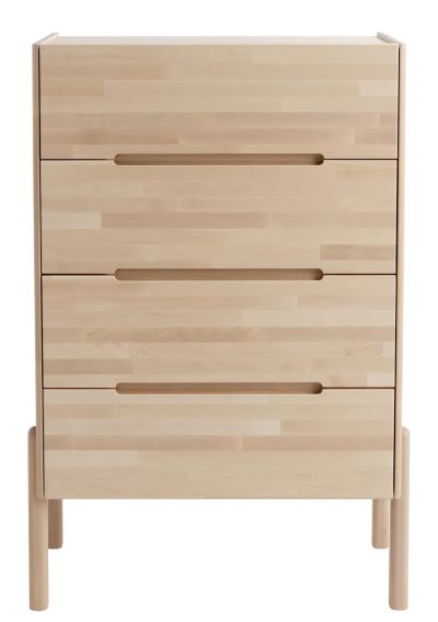 Kiteen Lennu lipasto 80x36x120 cm lakattu koivu