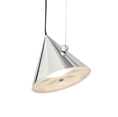 Tom Dixon - Pose LED-riippuvalaisin, hopea, Ø 25 cm teräs dim