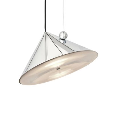 Tom Dixon - Pose LED-riippuvalaisin, hopea, Ø 43 cm teräs dim
