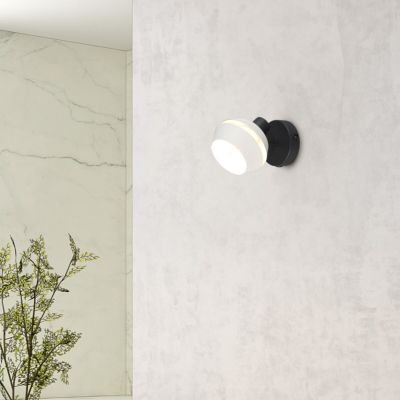 Trio Isla spotti-/seinävalaisin 1-osainen harmaa/mattamusta