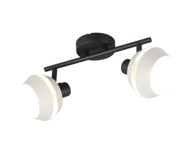 Trio Isla spotti-/seinävalaisin 2-osainen harmaa/mattamusta