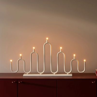 Globen Lighting - Noel pöytävalaisin 76 cm beige metalli