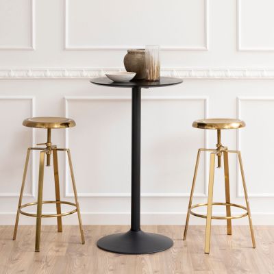 Veke Saini pyöreä baaripöytä Ø60 cm musta