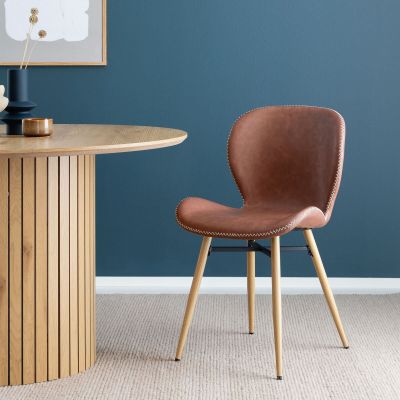 Veke Mietos tuoli konjakki PU-keinonahka, ASIAKASPALAUTUS