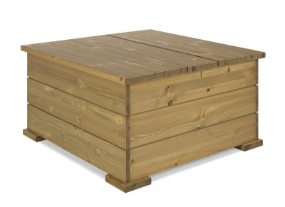 Veke Airisto arkkupöytä 80x80 cm antiikkipetsattu