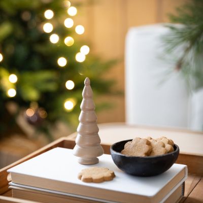 Veke Kuusi pöytäkoriste 12,4 cm hiekka