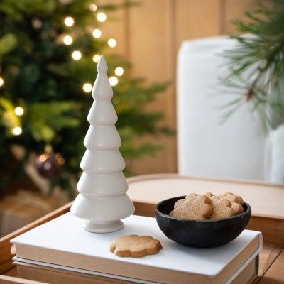 Veke Kuusi pöytäkoriste 17,8 cm greige