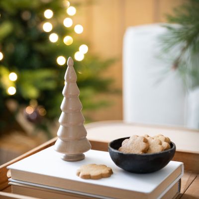 Veke Kuusi pöytäkoriste 15,3 cm hiekka