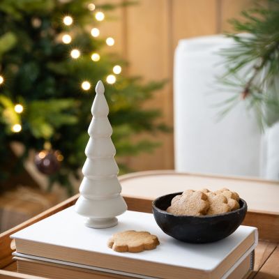 Veke Kuusi pöytäkoriste 15,3 cm greige