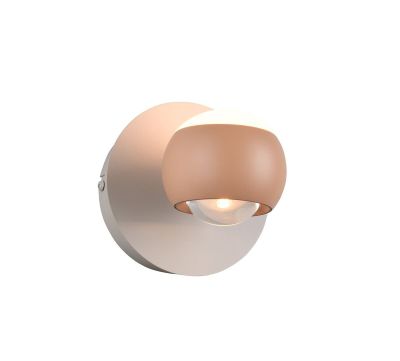 Musterring Cannon LED-seinävalaisin persikka/harmaa