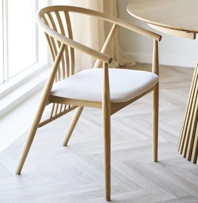 House Nordic Agustin ruokapöydän tuoli tammi, hiekka HN1286