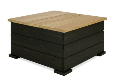 Veke Airisto arkkupöytä 80x80 cm musta/tammi