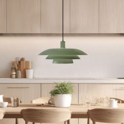 Aneta Lighting Epsilon riippuvalaisin Ø45 cm vihreä