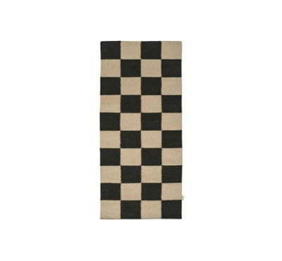 Classic Collection Square käytävämatto musta/luonnonvarinen