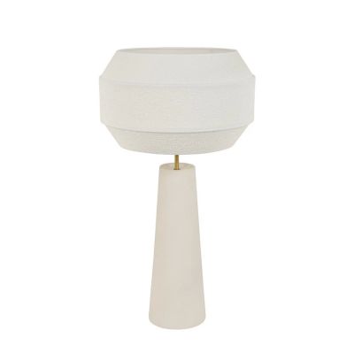 MARKET SET - Cosiness pöytälamppu 85 cm valkoinen metalli/kangas