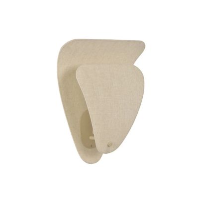 MARKET SET - Coquillage-seinälamppu, kermanvärinen, 33 cm, pellava