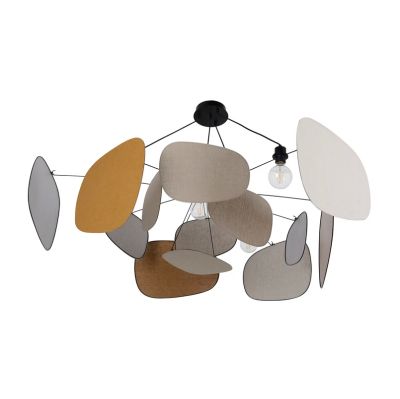 MARKET SET - Riippuvalo Screen 70's, Ø 150 cm, pellava, värikäs