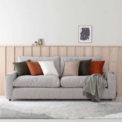 Veke Muhku 3-istuttava sohva beige Monza 60, asiakaspalautus