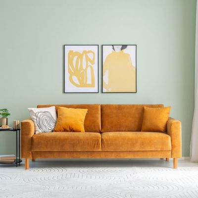 Veke Joki 3-istuttava sohva kulta Adore 132, tammijalat, kuvausmalli