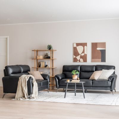 Veke Honka 3+2 sohvakalusto musta