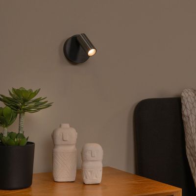 Lucide Toni ladattava LED-seinävalaisin harmaa