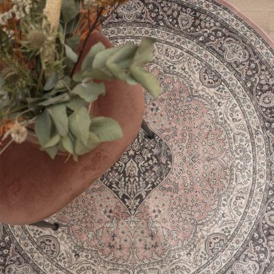 Mattokymppi Royal Palace viskoosimatto pyöreä Ø100 cm roosa