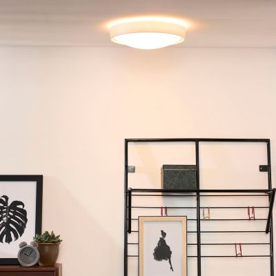 Lucide Lex kattoplafondi Ø33 cm valkoinen