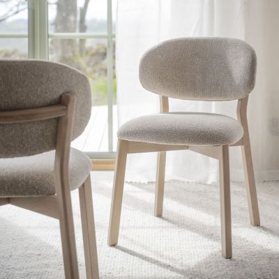 Rowico Home Patterson tuoli beige/valkopesty tammi