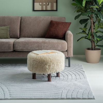 Veke Olivia nukkamatto 200x290 cm vaaleanharmaa