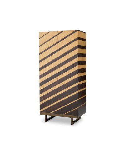 Eichholtz Wexford-baarikaappi, luonnollinen tammiviilu