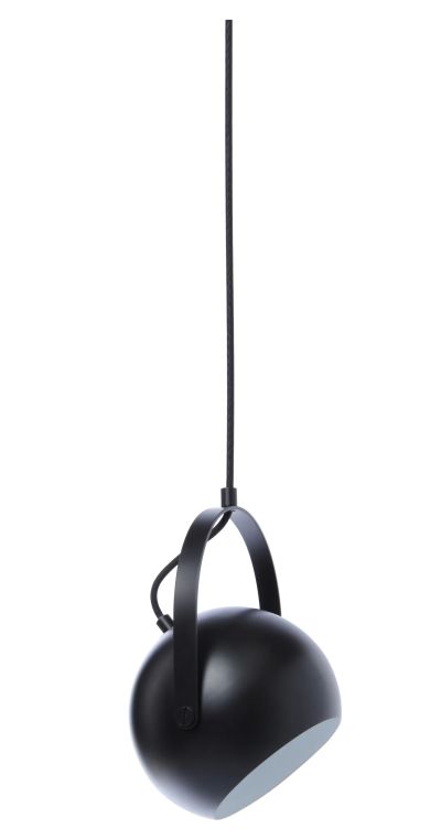 Frandsen Ball riippuvalaisin Ø19 cm Mattamusta