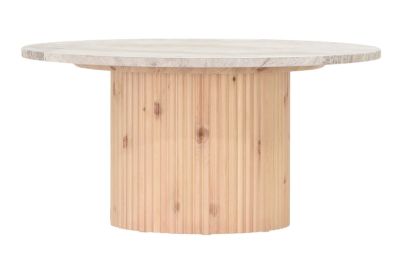 Ranua by Veke Taimi pyöreä sohvapöytä Ø80 cm marmori matta latte/hiekka