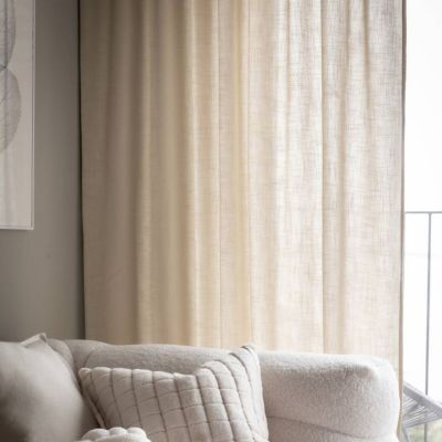 Svanefors Cecil verhot 2x145x260 cm pellava