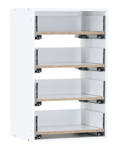 Veke Kokoa runko push-open/ pro laatikoilla 50x80 cm valkoinen