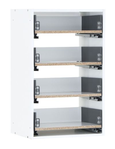 Veke Kokoa runko push-open/ pure laatikoilla 50x80 cm valkoinen