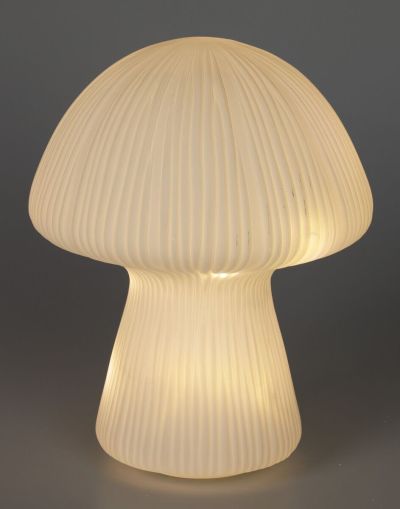 Ei brändiä Sieni paristokäyttöinen pöytävalaisin 25 cm valkoinen