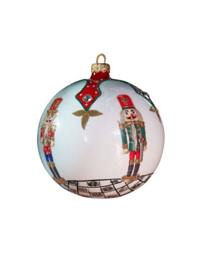 Newport Ludwig joulupallo valkoinen 12 cm