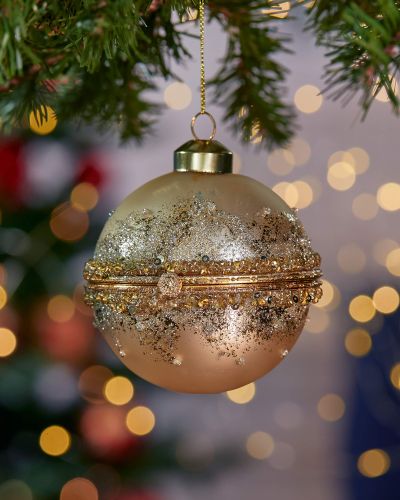 Newport Avattava Tyne joulupallo kulta 9cm