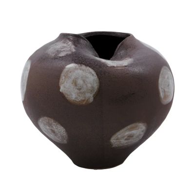 House Doctor - Expo-maljakko, ruskea ja valkoinen kivi, Ø 23 cm –