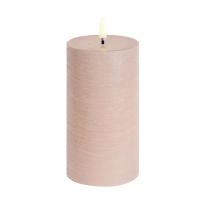 Uyuni Lighting - PILLAR LED-kynttilä, beige, korkeus 15 cm, vaha