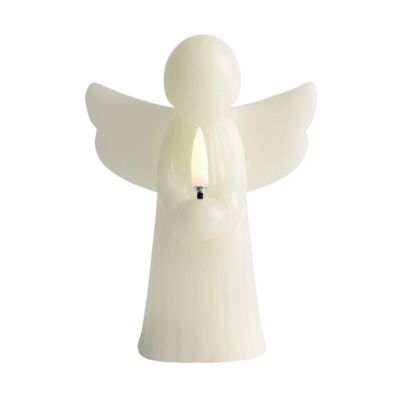 Uyuni Lighting - ANGEL LED-kynttilä, harmaa, vaha, korkeus 16 cm