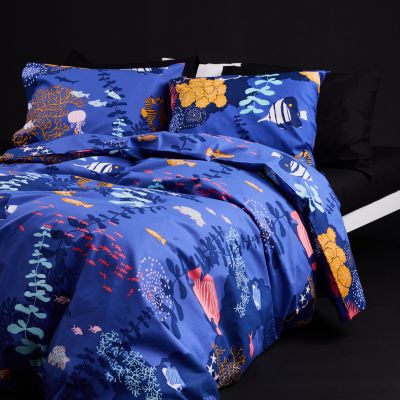 Finlayson Sukellus pussilakanasetti Sininen / Oranssi