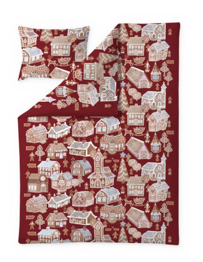 Vallila Piparikylä-pussilakanasetti