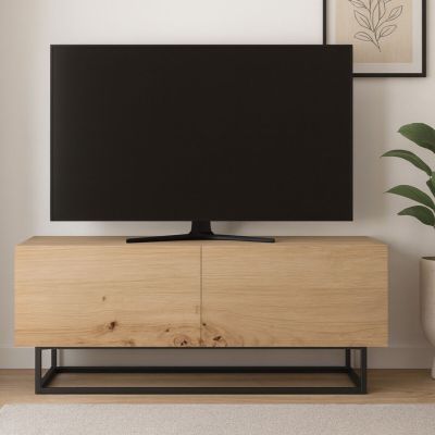 Eureka Jalo tv-taso 120x37 cm tammi/musta, asiakaspalautus