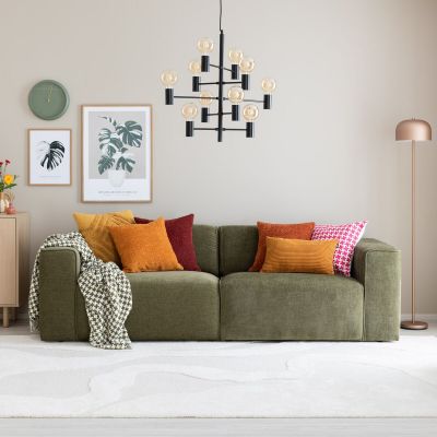 Veke Hali 3-istuttava sohva Home 14 vihreä, kuvausmalli