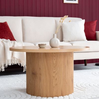 House Nordic Boavista sohvapöytä Ø80 cm tammi, asiakaspalautus