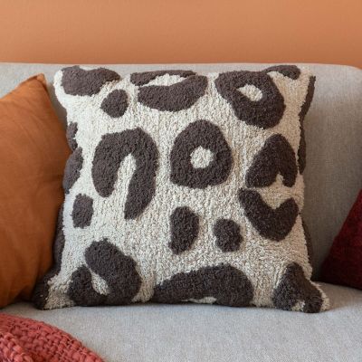 Veke Leopardi koristetyyny 50x50 cm hiekka/ruskea