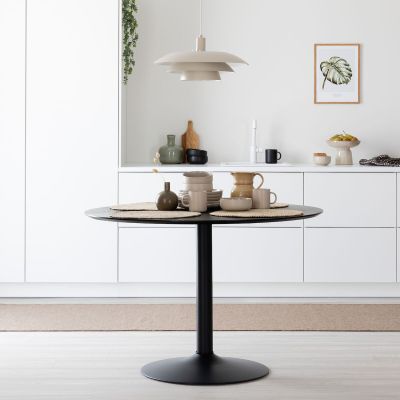 Veke Saini pyöreä ruokapöytä Ø110 cm musta, asiakaspalautus