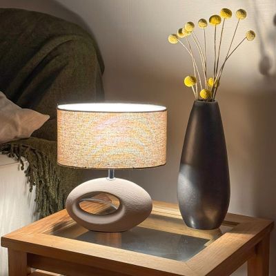 Aneta Lighting Olina pöytävalaisin ruskea/beige